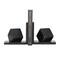 CosmoLiving by Cosmopolitan 6" Black Marble Orb Bookends Set